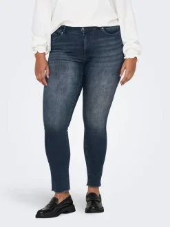 CARWILLY Hohe Taille Skinny Fit Knöchellang Jeans