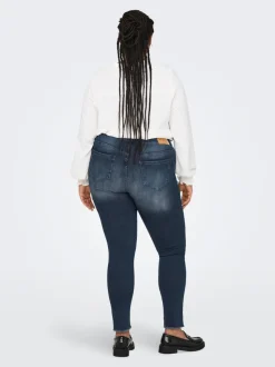 CARWILLY Hohe Taille Skinny Fit Knöchellang Jeans