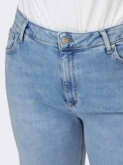 CARWILLY Hohe Taille Weiter Beinschnitt Jeans