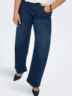 CARWILLY Hohe Taille Weiter Beinschnitt Jeans