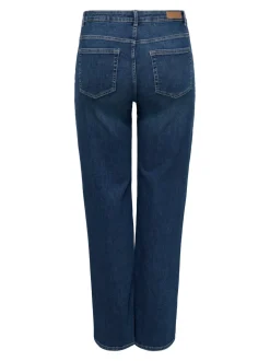 CARWILLY Hohe Taille Weiter Beinschnitt Jeans