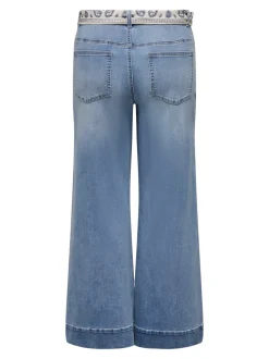 CARWILLY Hohe Taille Weiter Beinschnitt Jeans