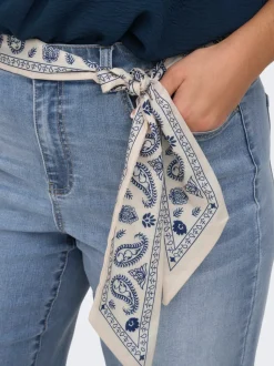 CARWILLY Hohe Taille Weiter Beinschnitt Jeans