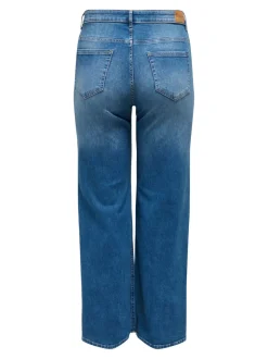 CARWILLY Hohe Taille Weiter Beinschnitt Jeans