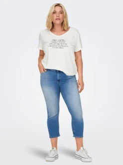 CARWILLY Mittlere Taille capri Skinny Fit Jeans