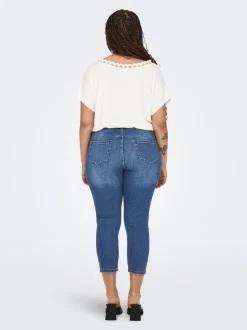 CARWILLY Mittlere Taille capri Skinny Fit Jeans