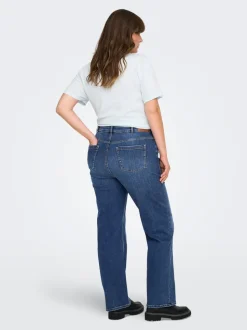 CARWILLY Mittlere Taille Gerade geschnitten Jeans