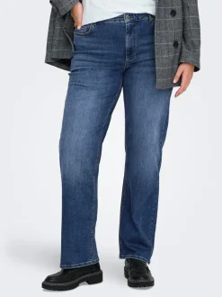CARWILLY Mittlere Taille Gerade geschnitten Jeans