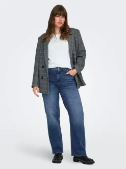 CARWILLY Mittlere Taille Gerade geschnitten Jeans