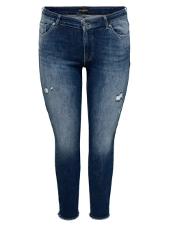 CARWILLY Mittlere Taille Skinny Fit Knöchellang Jeans