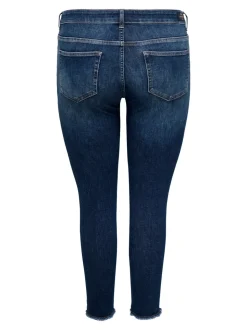 CARWILLY Mittlere Taille Skinny Fit Knöchellang Jeans