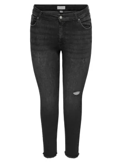 CARWILLY Mittlere Taille Skinny Fit Knöchellang Jeans