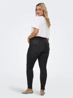 CARWILLY Mittlere Taille Skinny Fit Knöchellang Jeans