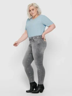 CARWILLY Mittlere Taille Skinny Fit Knöchellang Jeans
