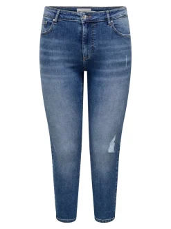 CARWILLY Mittlere Taille Skinny Fit Knöchellang Jeans