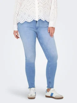 CARWILLY Mittlere Taille Skinny Fit Knöchellang Jeans