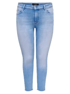 CARWILLY Mittlere Taille Skinny Fit Knöchellang Jeans