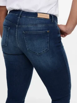 CARWILLY Mittlere Taille Skinny Fit Knöchellang Jeans