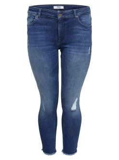 CARWILLY Mittlere Taille Skinny Fit Knöchellang Jeans