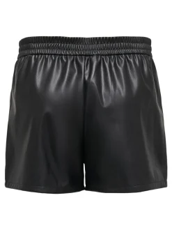 JDYALAIA Mittlere Taille Normal geschnitten Kunstledershorts