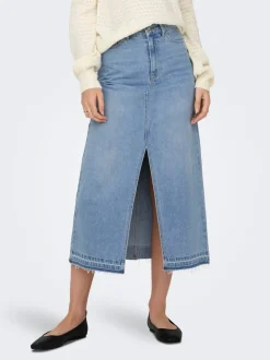 JDYBELLA Denim Jeansrock Midirock