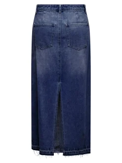 JDYBELLA Denim Jeansrock Langer Rock