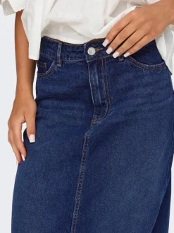 JDYBELLA Denim Jeansrock Langer Rock