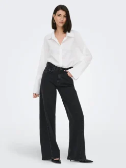 JDYCARINA Hohe Taille Weiter Beinschnitt Jeans
