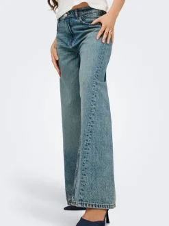 JDYCARINA Hohe Taille Weiter Beinschnitt Jeans