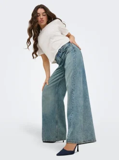 JDYCARINA Hohe Taille Weiter Beinschnitt Jeans