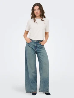 JDYCARINA Hohe Taille Weiter Beinschnitt Jeans