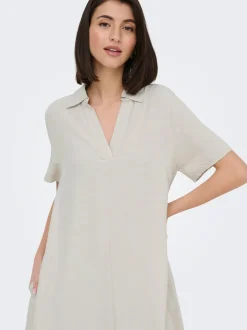 JDYCAYA Leinen Kurzes Kleid