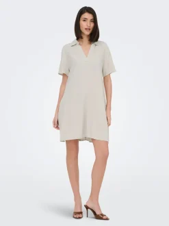 JDYCAYA Leinen Kurzes Kleid