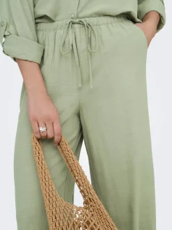 JDYCAYA Weiter Beinschnitt Leinen Hose