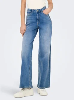 JDYFELINA-FINA Hohe Taille Weiter Beinschnitt Jeans