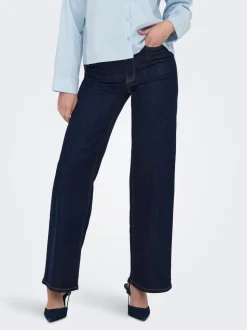 JDYFELINA-FINA Hohe Taille Weiter Beinschnitt Jeans