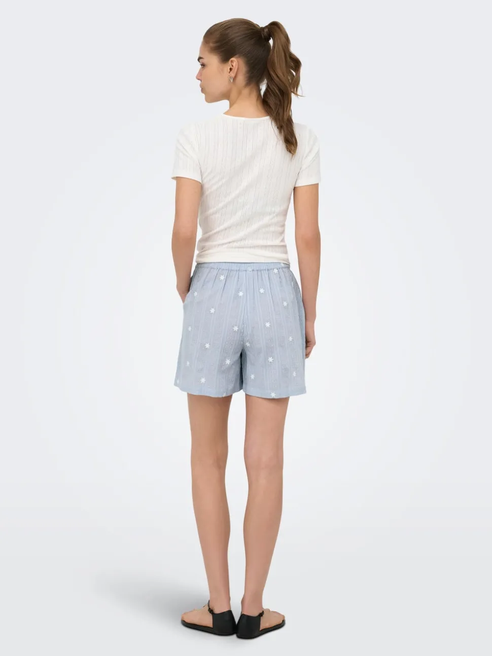 JDYFIA Hohe Taille Normal geschnitten Lässige Shorts