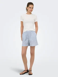 JDYFIA Hohe Taille Normal geschnitten Lässige Shorts