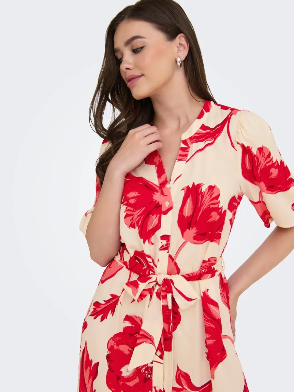 JDYFLORA Midikleid