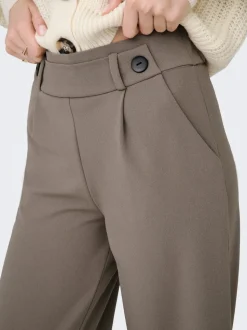 JDYGEGGO Weiter Beinschnitt Hose mit weitem Beinschnitt