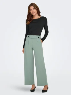 JDYGEGGO Weiter Beinschnitt Hose mit weitem Beinschnitt