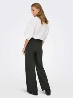 JDYGEGGO Weiter Beinschnitt Hose mit weitem Beinschnitt