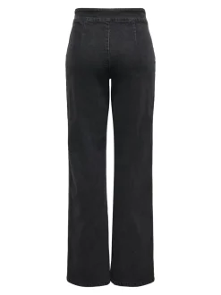 JDYGEGGO Hohe Taille Weiter Beinschnitt Jeans