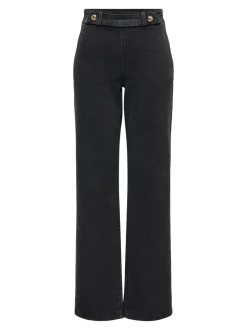 JDYGEGGO Hohe Taille Weiter Beinschnitt Jeans