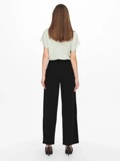 JDYGEGGO Weiter Beinschnitt Hose mit weitem Beinschnitt