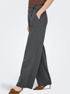 JDYGEGGO Weiter Beinschnitt Hose mit weitem Beinschnitt