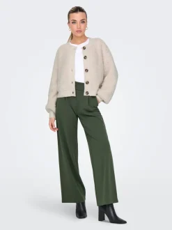 JDYGEGGO Weiter Beinschnitt Hose mit weitem Beinschnitt