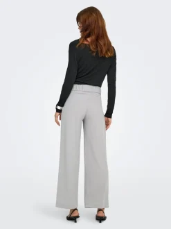 JDYGEGGO Weiter Beinschnitt Hose mit weitem Beinschnitt