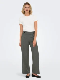 JDYGEGGO Weiter Beinschnitt Hose mit weitem Beinschnitt