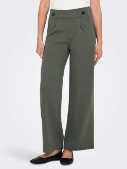 JDYGEGGO Weiter Beinschnitt Hose mit weitem Beinschnitt